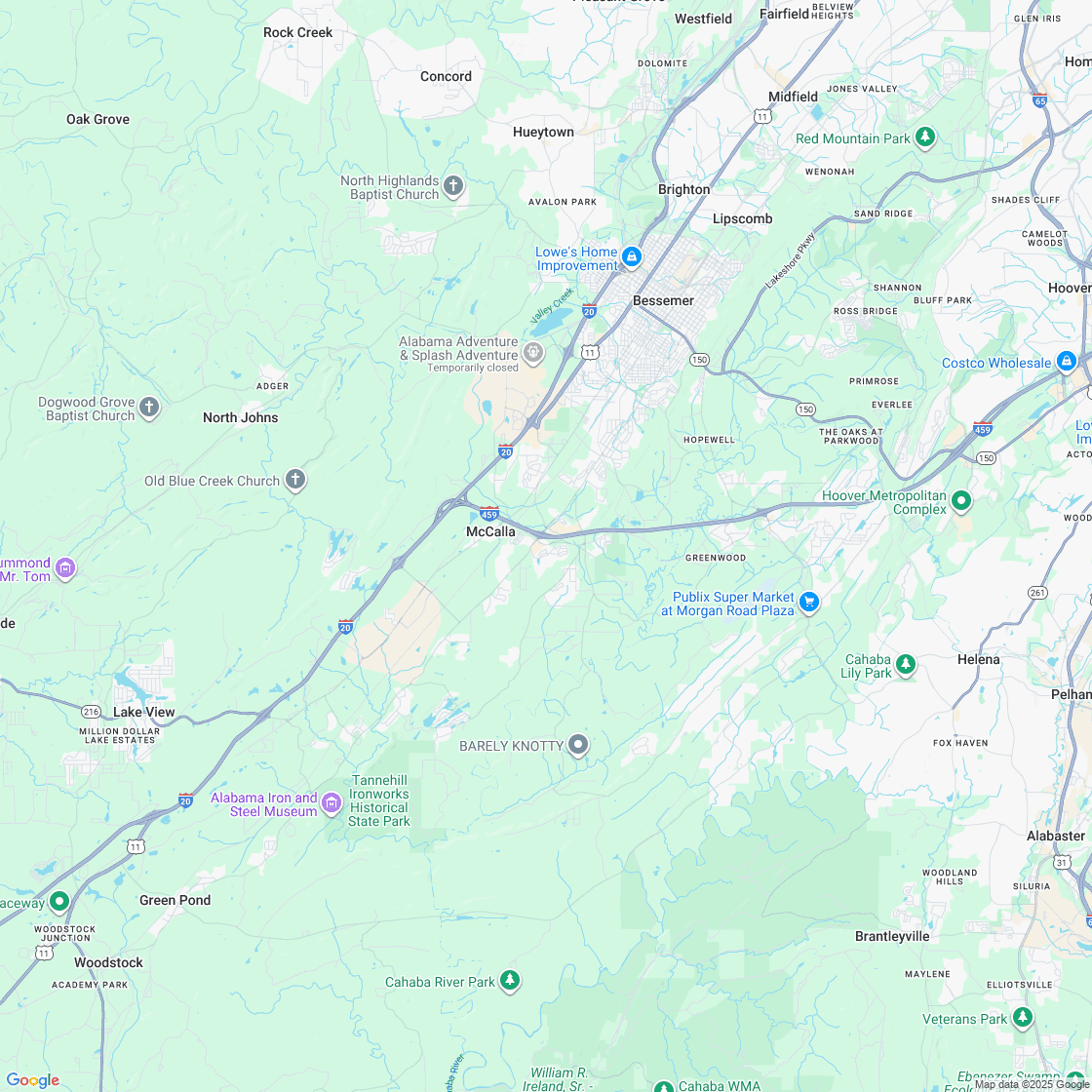 Google map showing store location