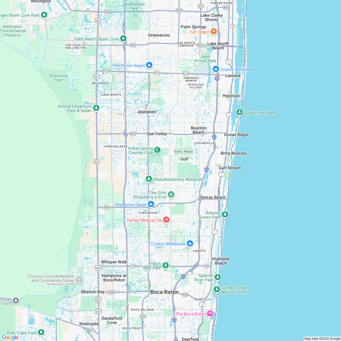 Google map showing store location