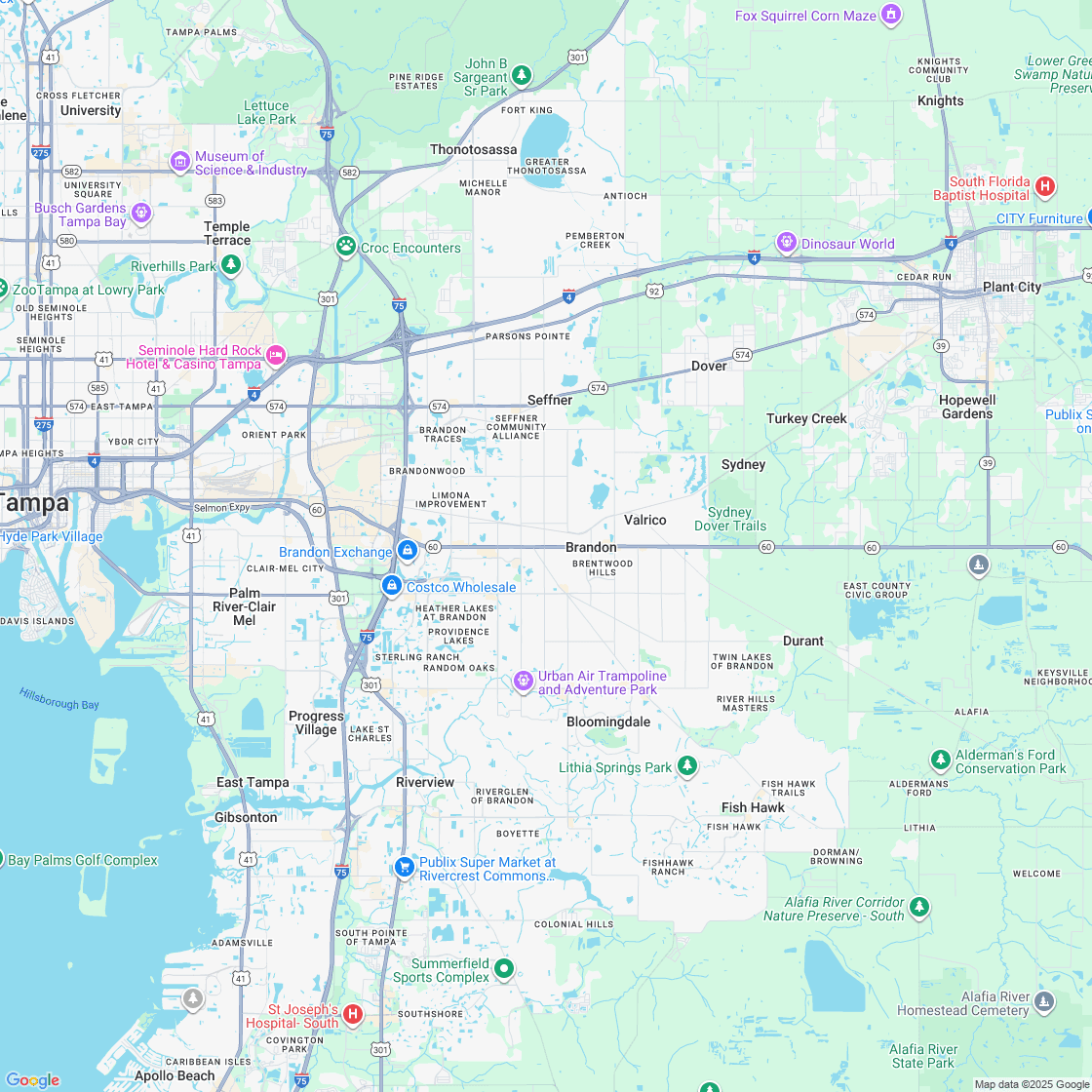 Google map showing store location