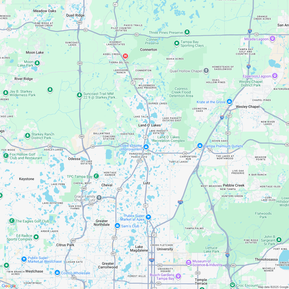 Google map showing store location