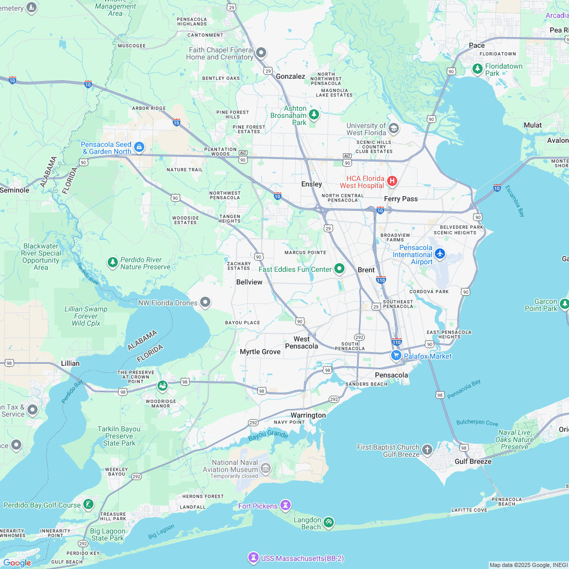 Google map showing store location