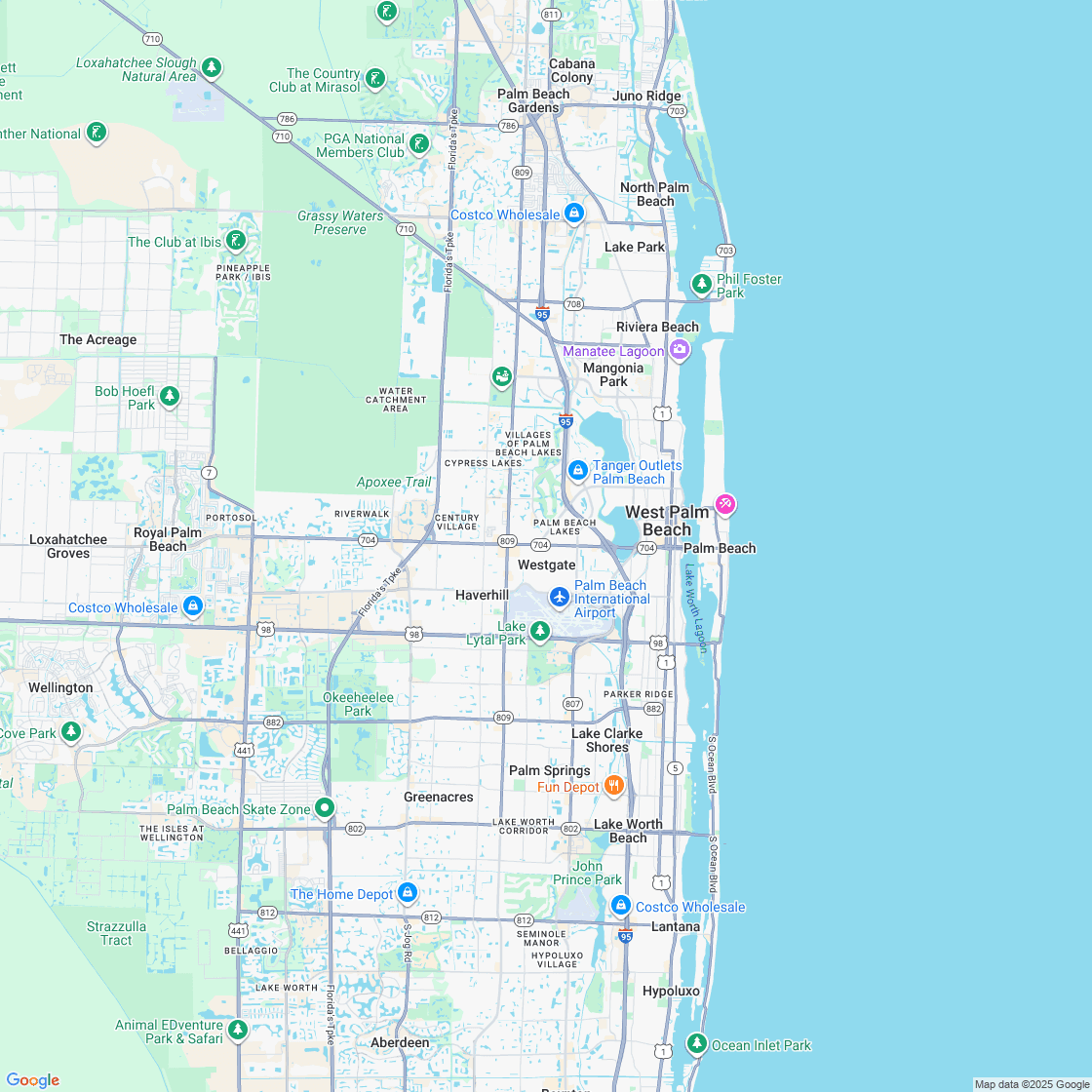 Google map showing store location
