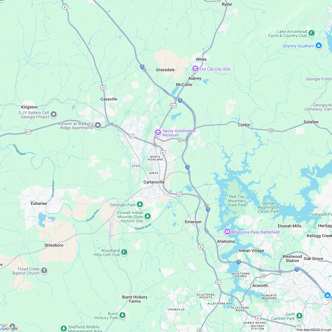 Google map showing store location