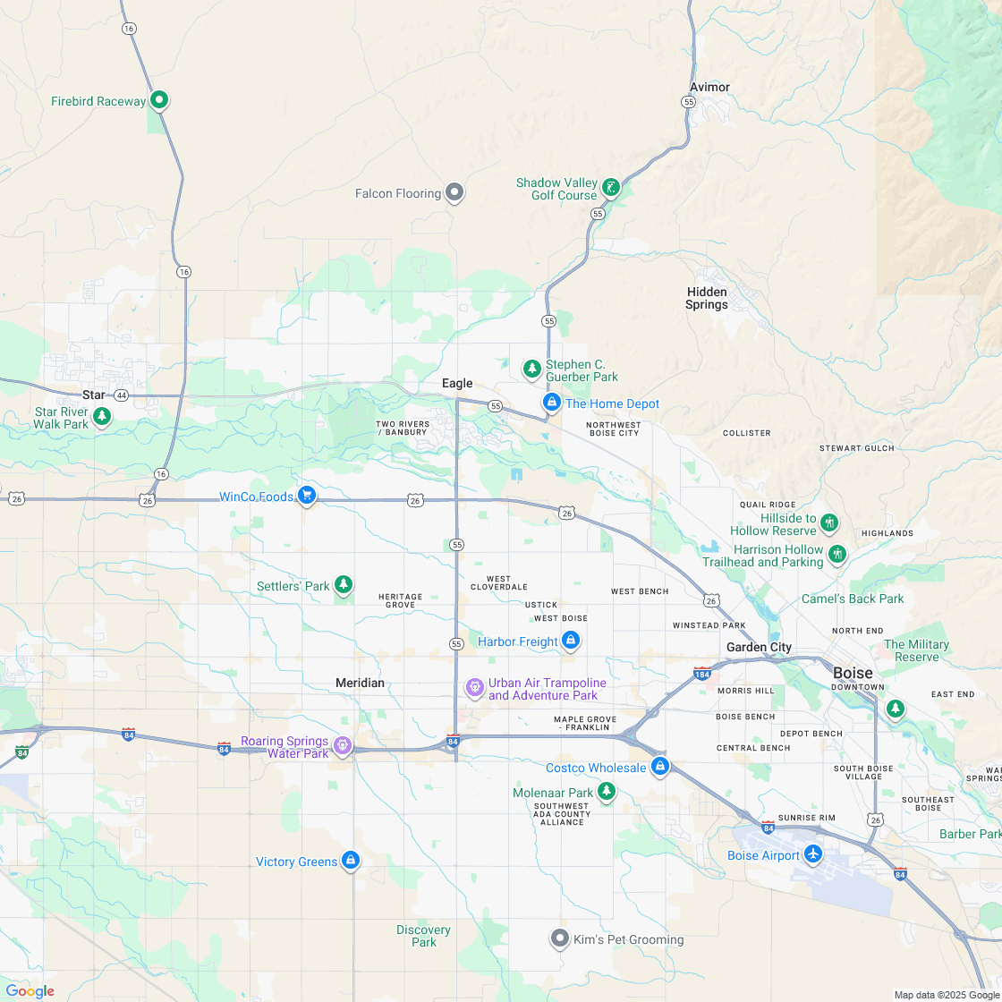 Google map showing store location