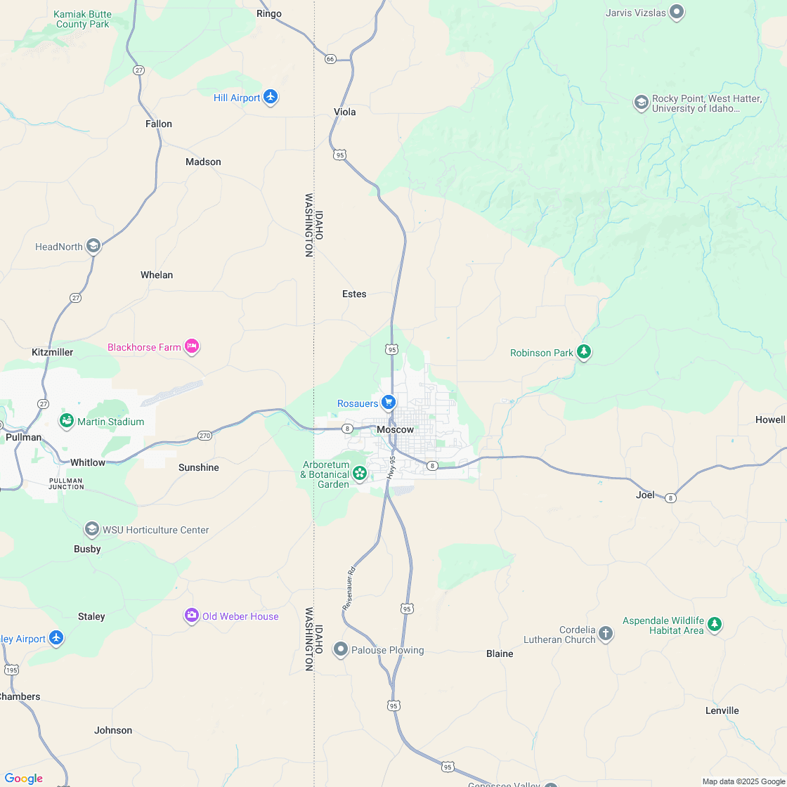 Google map showing store location