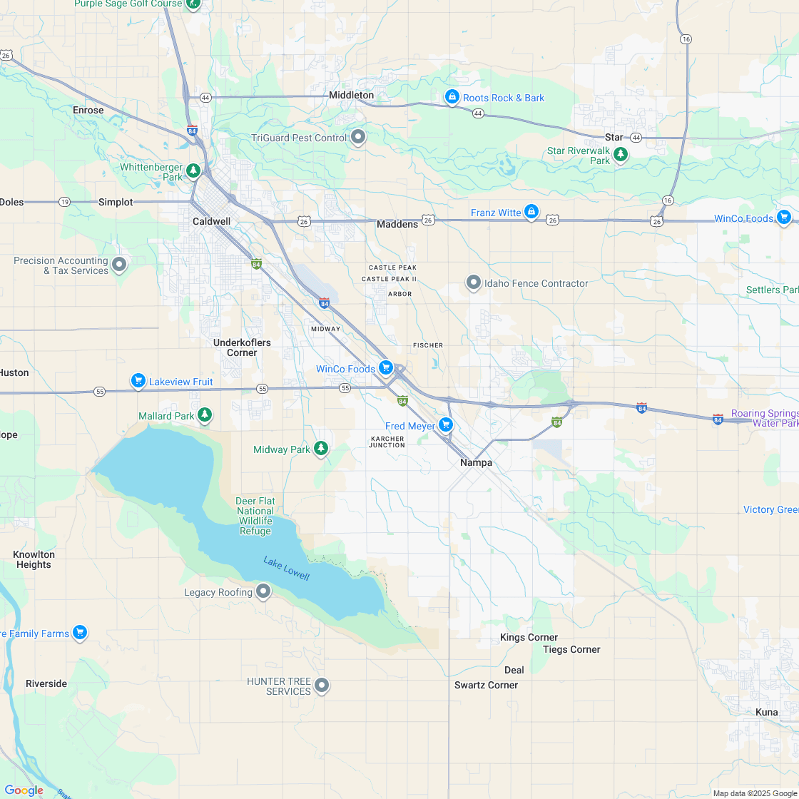 Google map showing store location