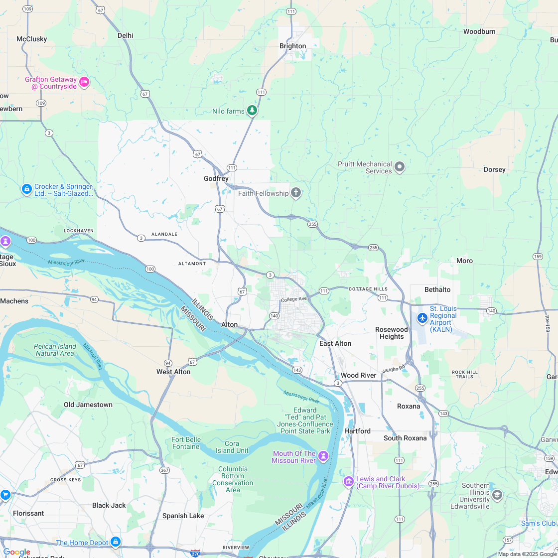 Google map showing store location