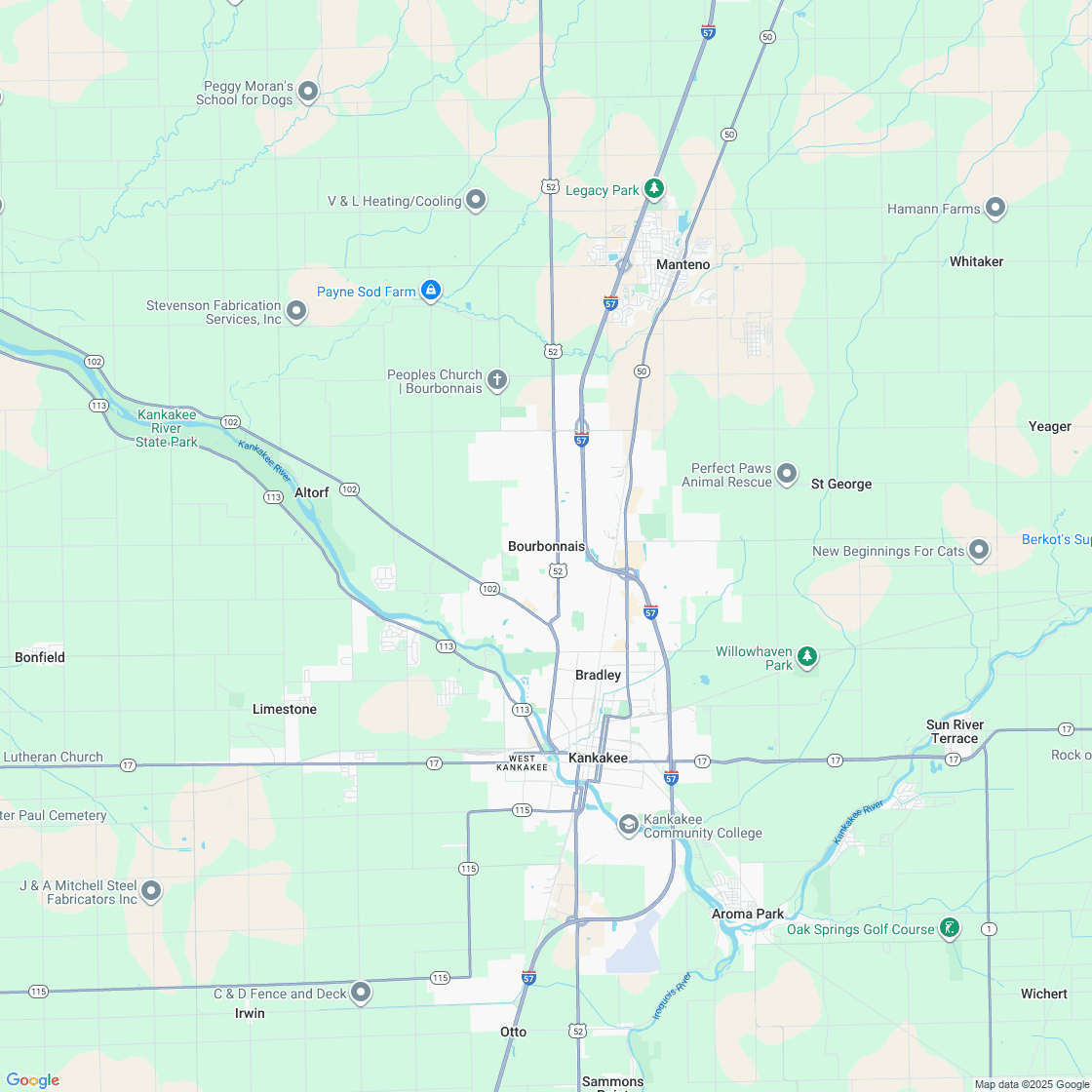 Google map showing store location