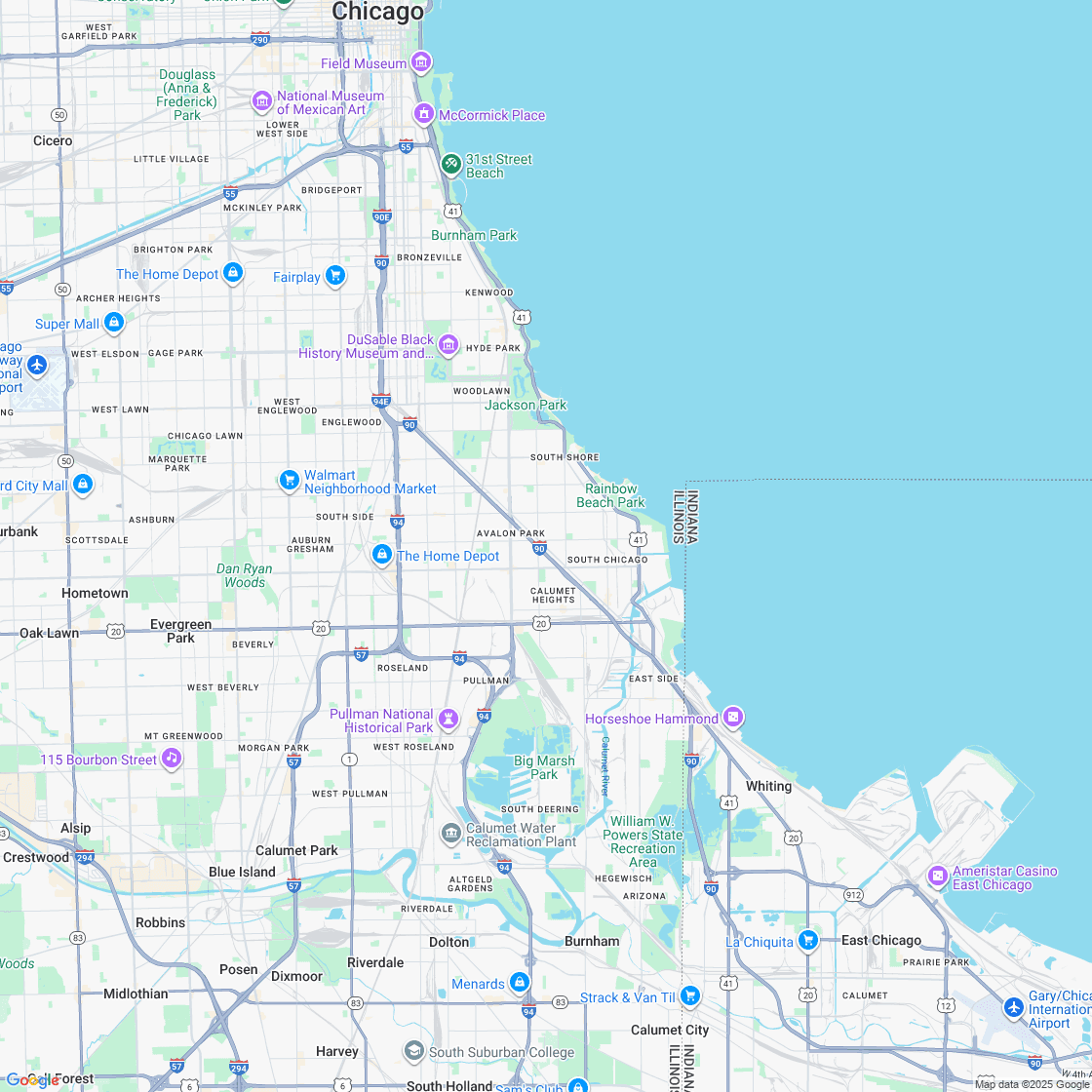 Google map showing store location