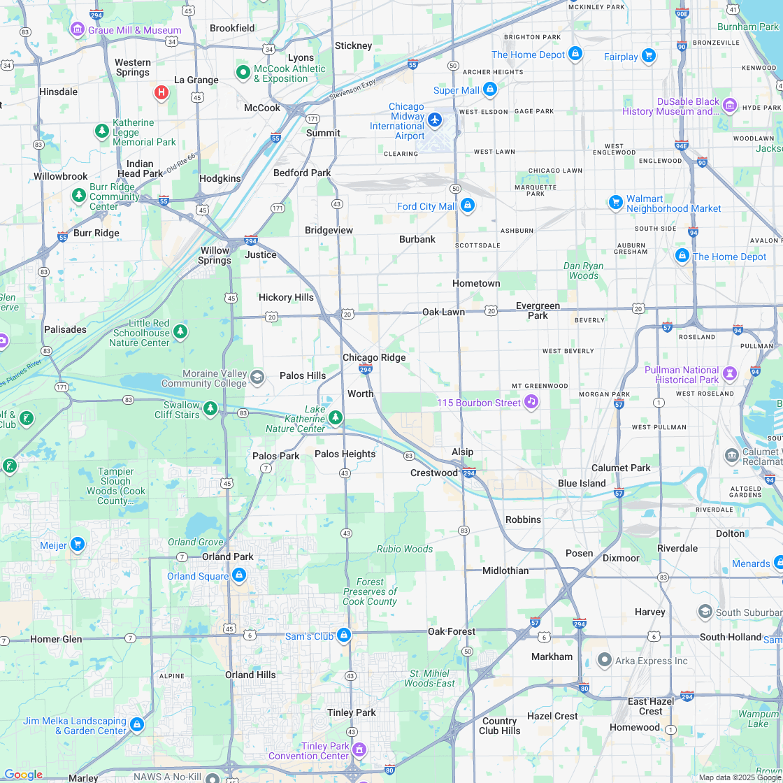Google map showing store location