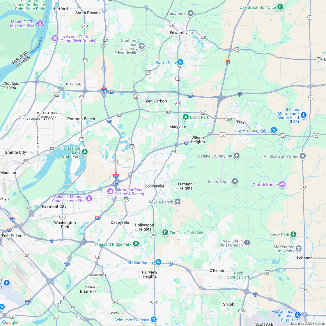 Google map showing store location