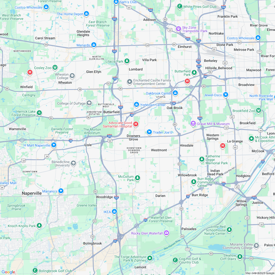Google map showing store location