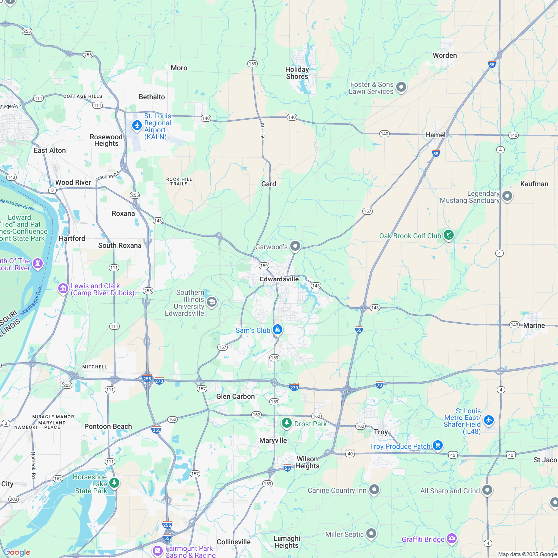Google map showing store location