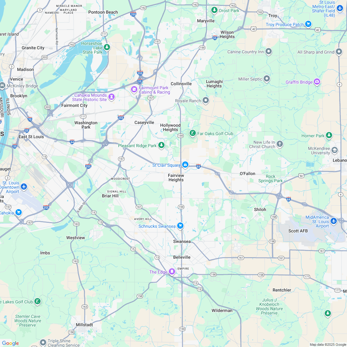 Google map showing store location