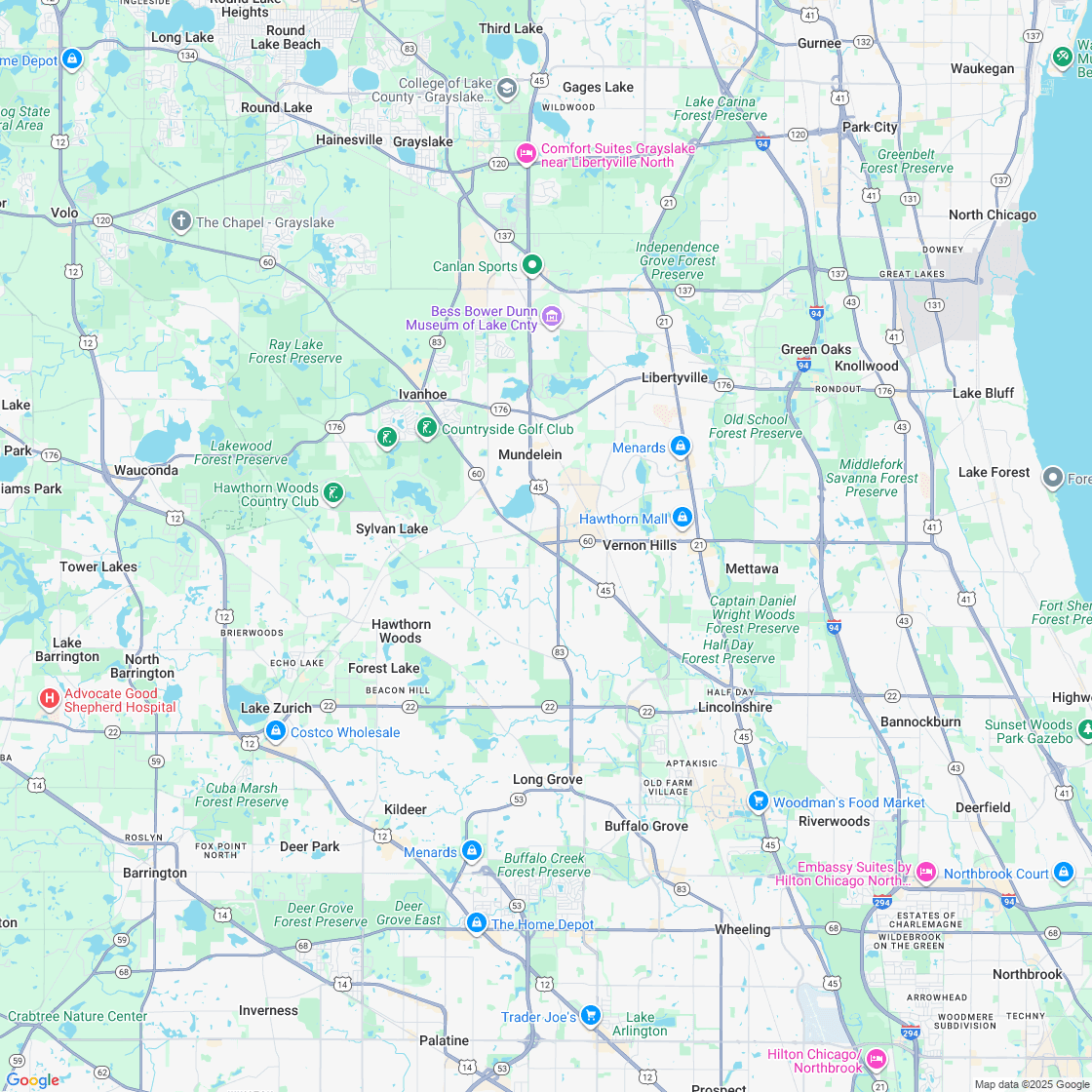 Google map showing store location