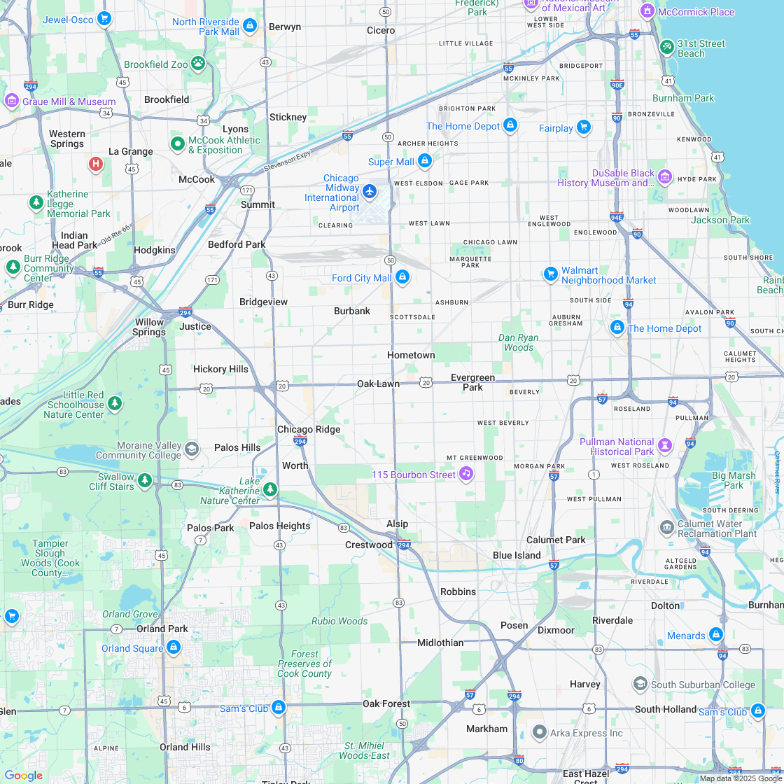 Google map showing store location