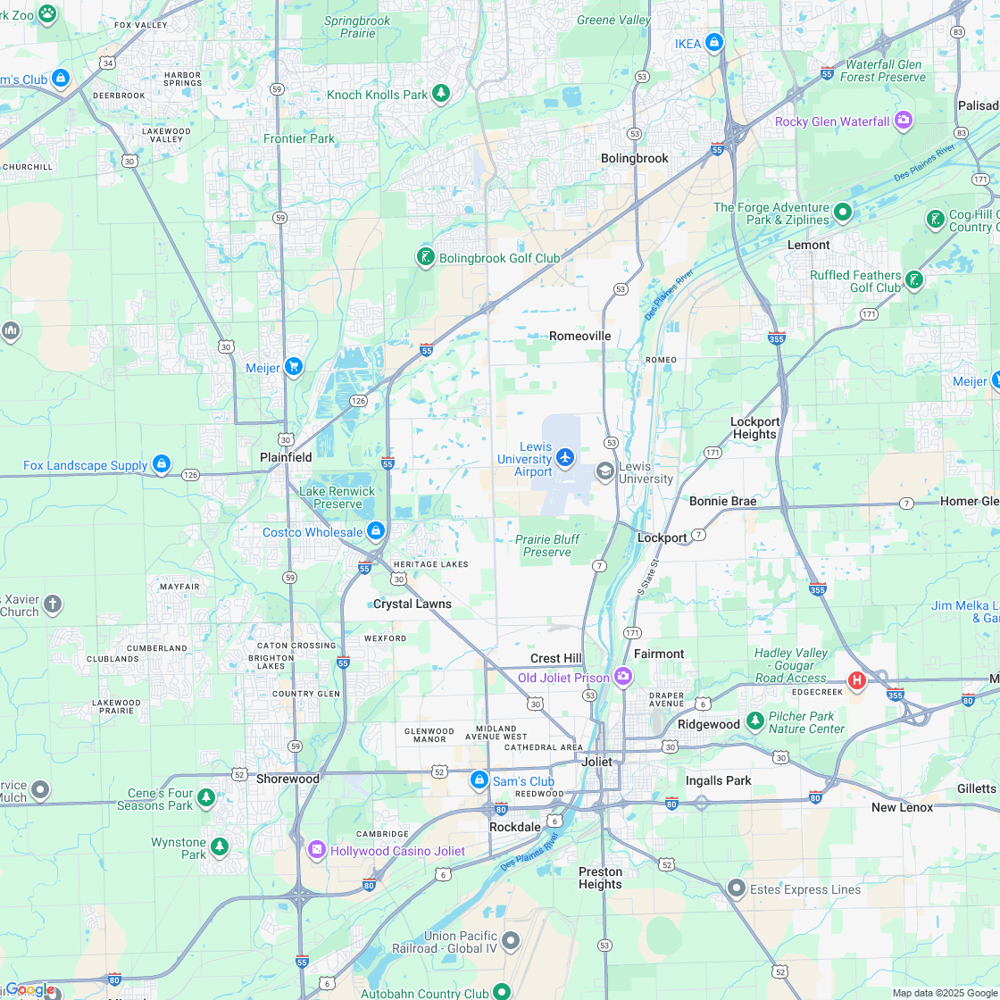 Google map showing store location