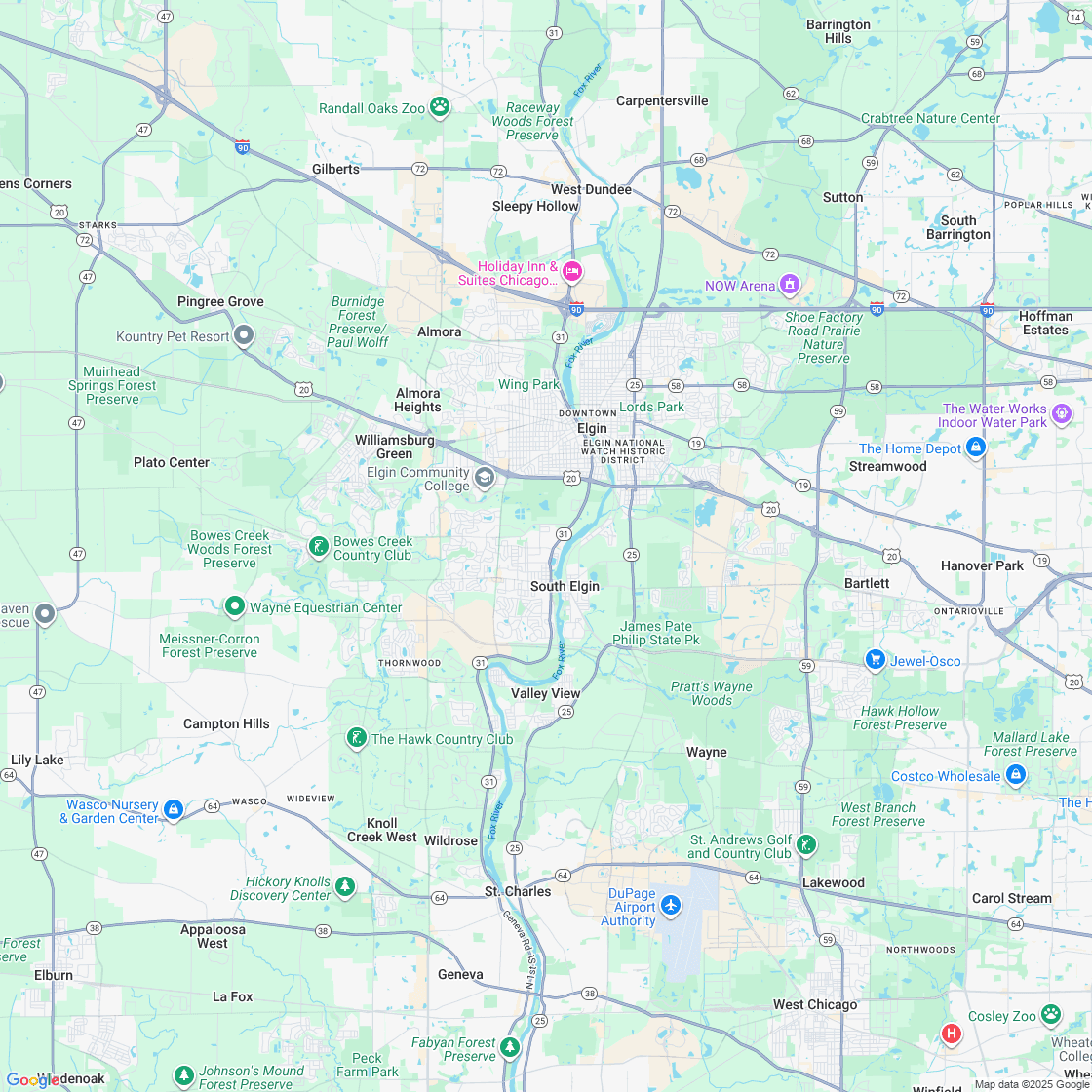 Google map showing store location