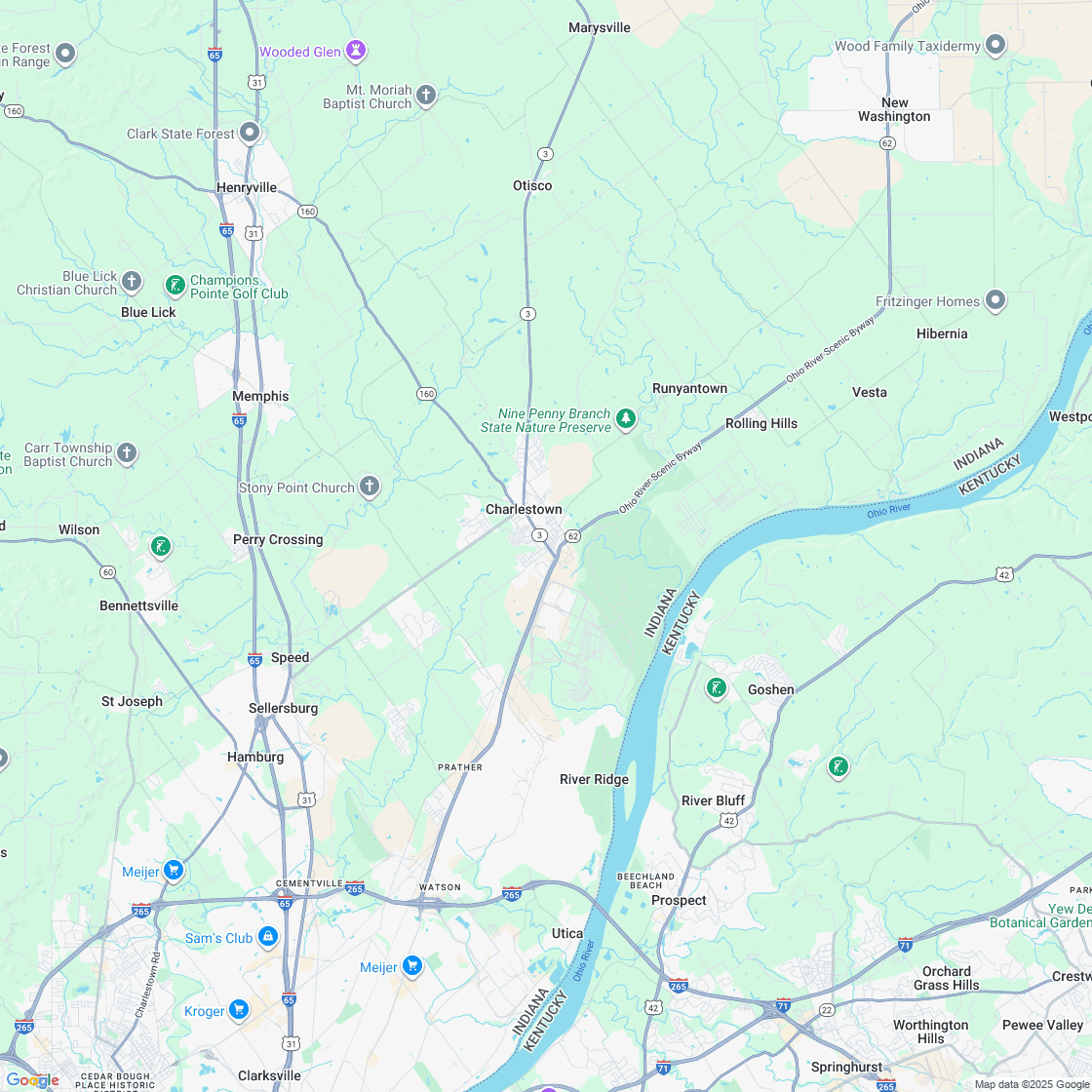 Google map showing store location