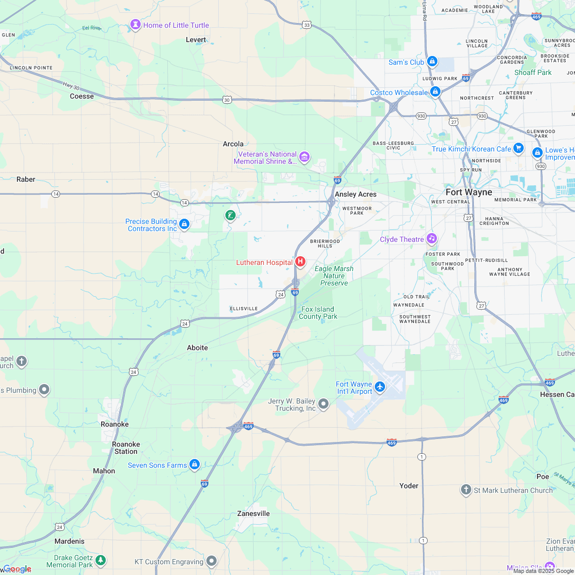 Google map showing store location