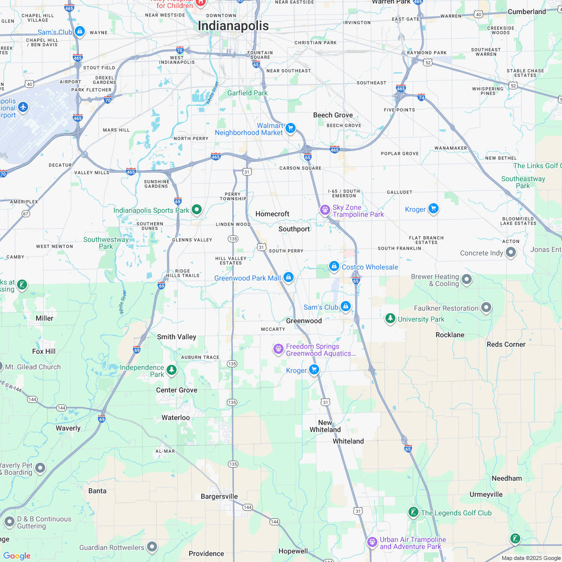 Google map showing store location