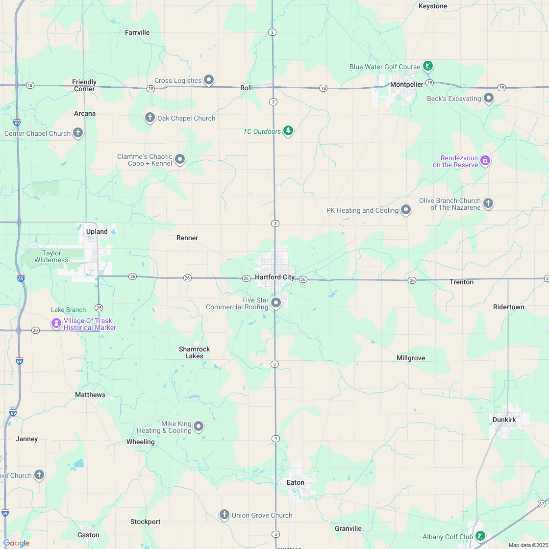 Google map showing store location