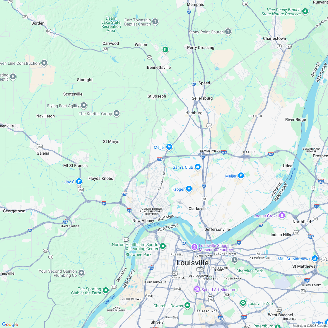 Google map showing store location