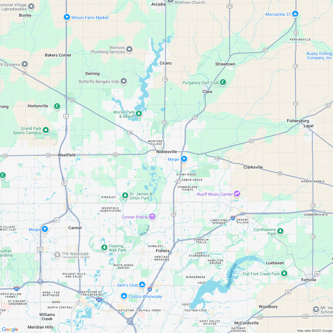 Google map showing store location