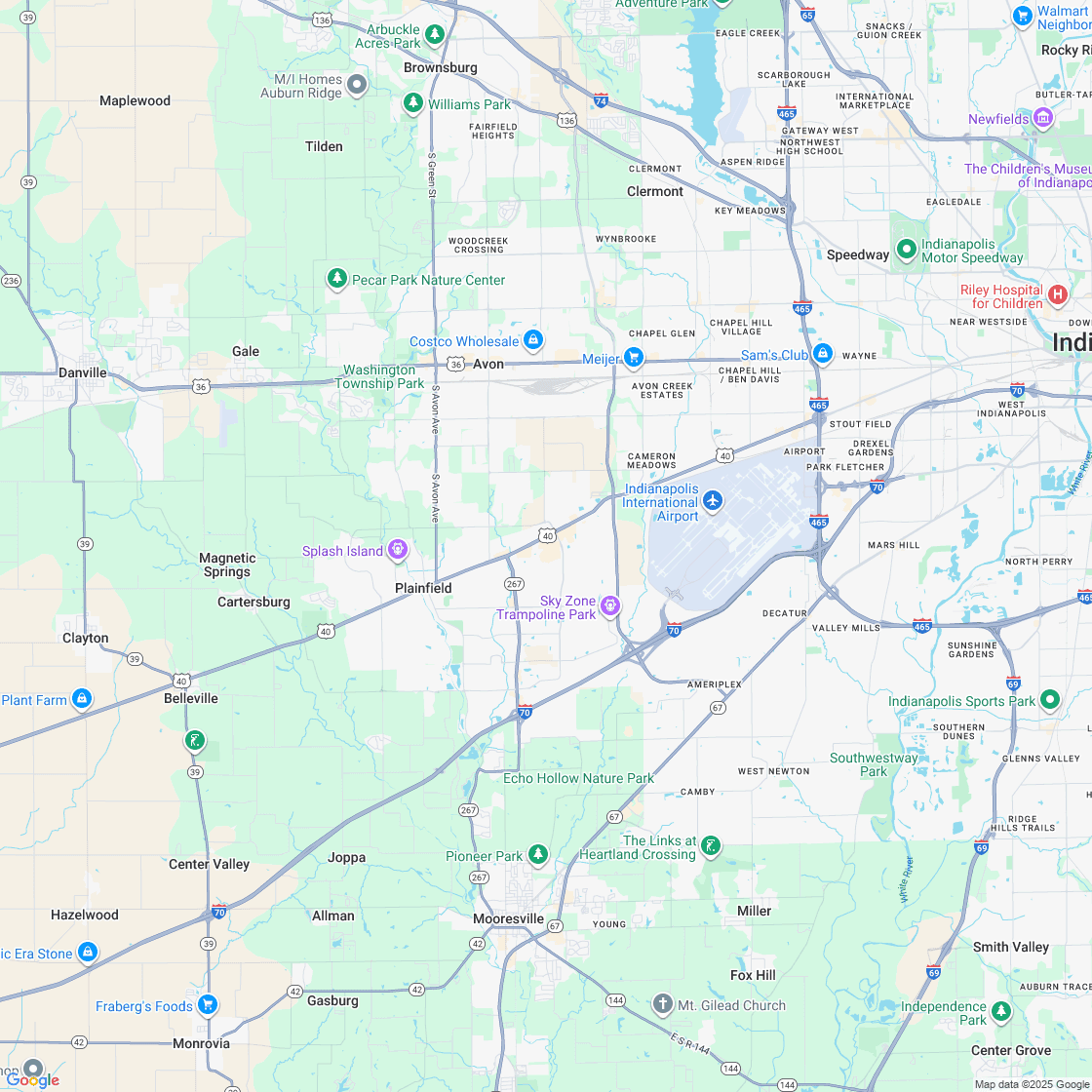 Google map showing store location