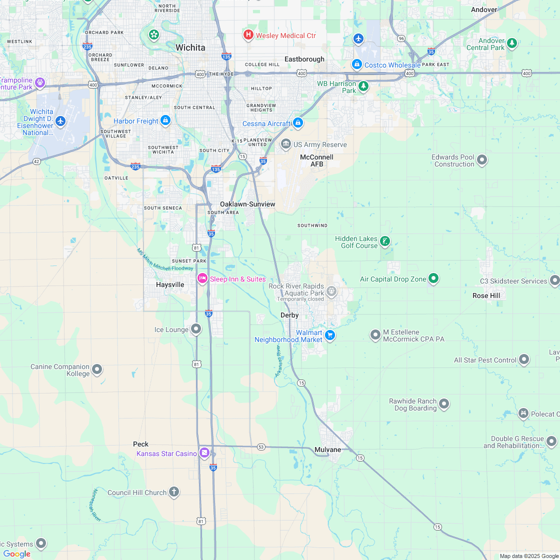 Google map showing store location