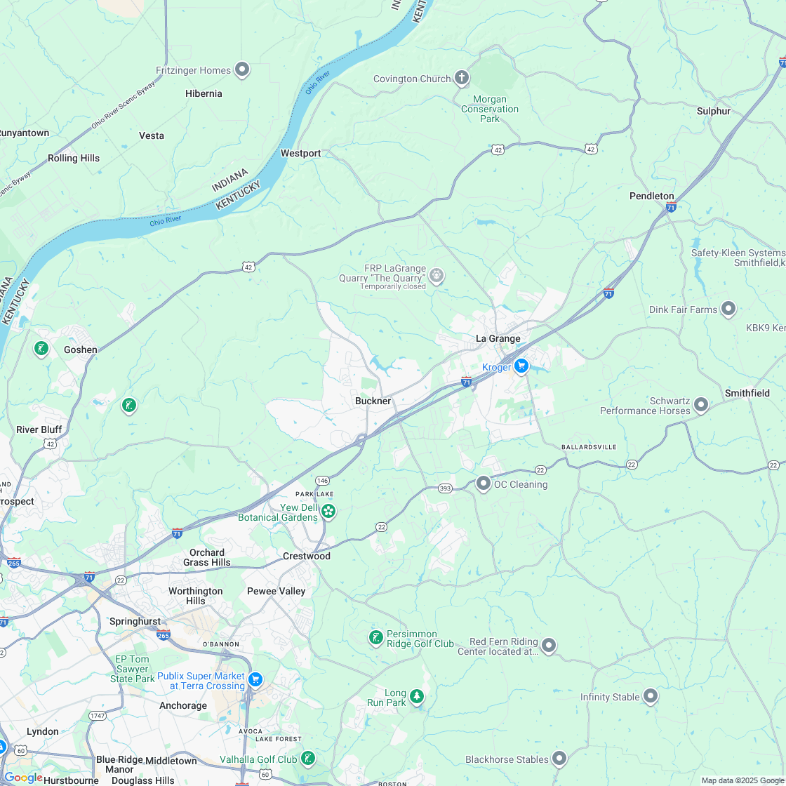 Google map showing store location