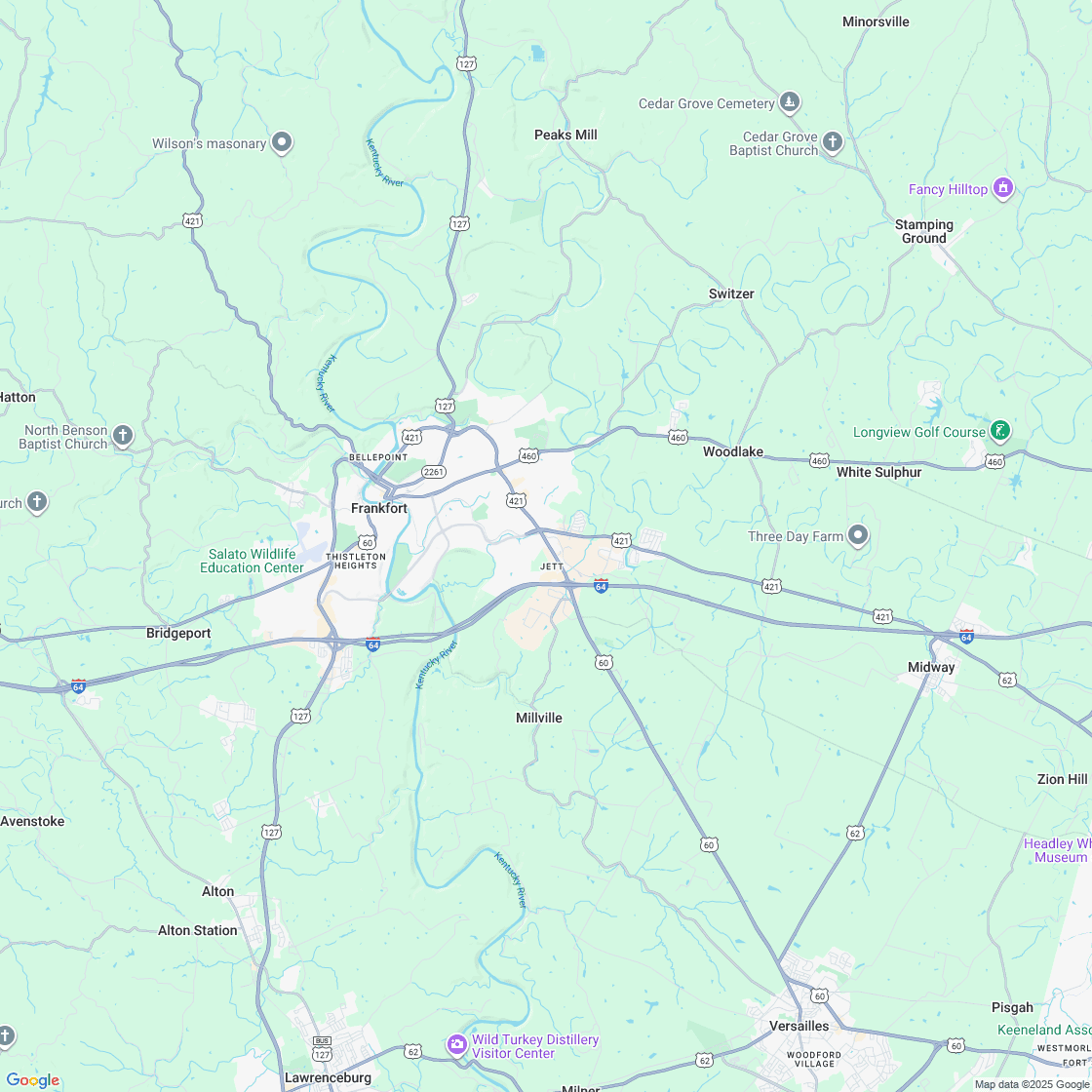 Google map showing store location