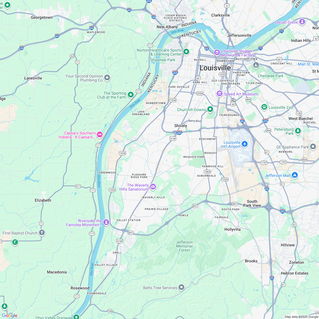 Google map showing store location