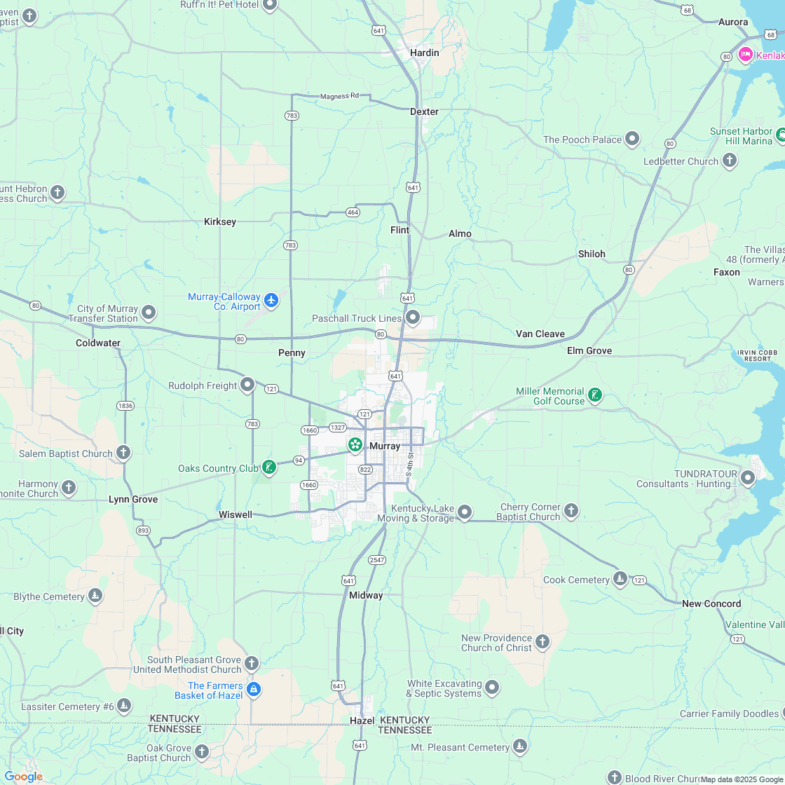Google map showing store location