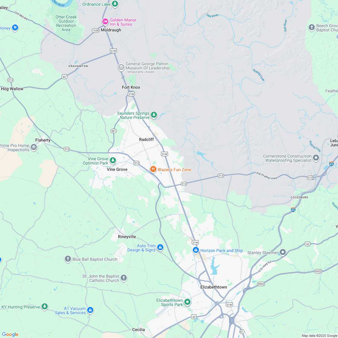 Google map showing store location