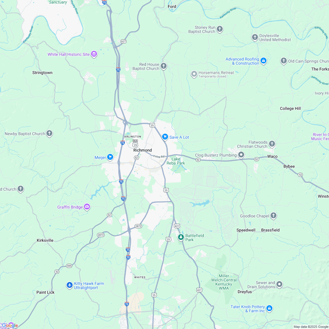 Google map showing store location