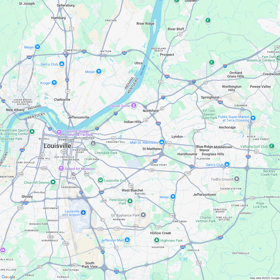 Google map showing store location