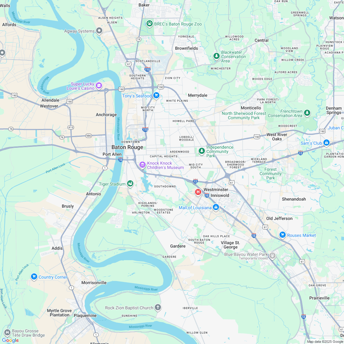 Google map showing store location