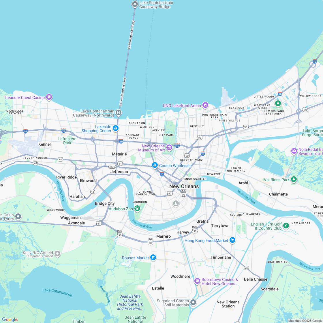 Google map showing store location