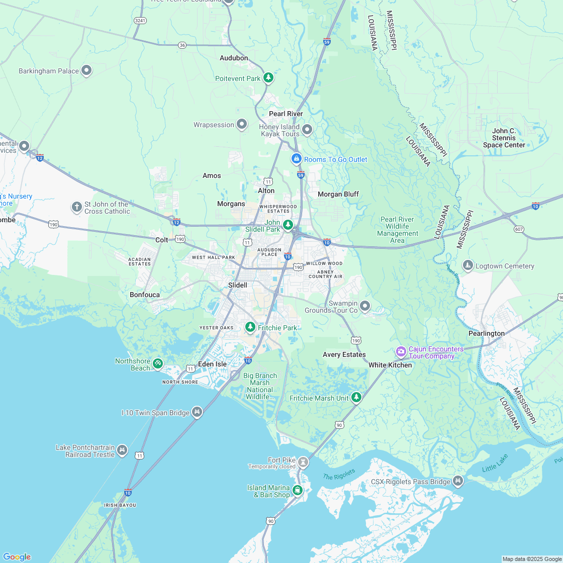 Google map showing store location