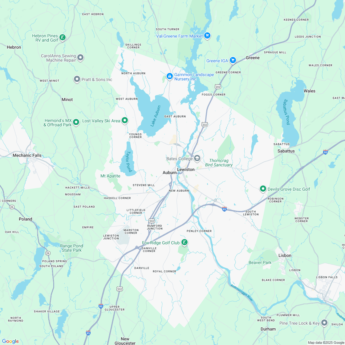 Google map showing store location