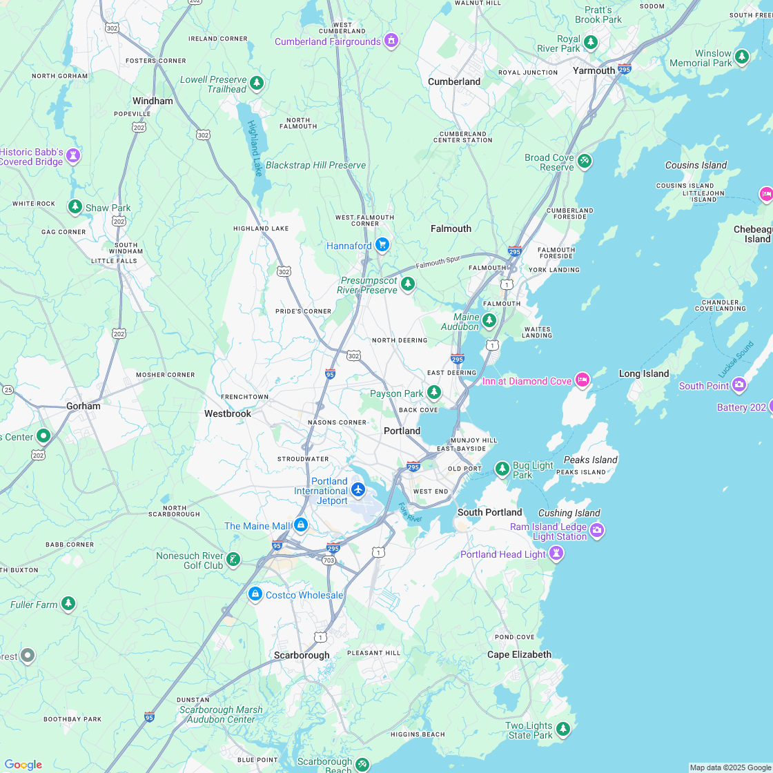 Google map showing store location