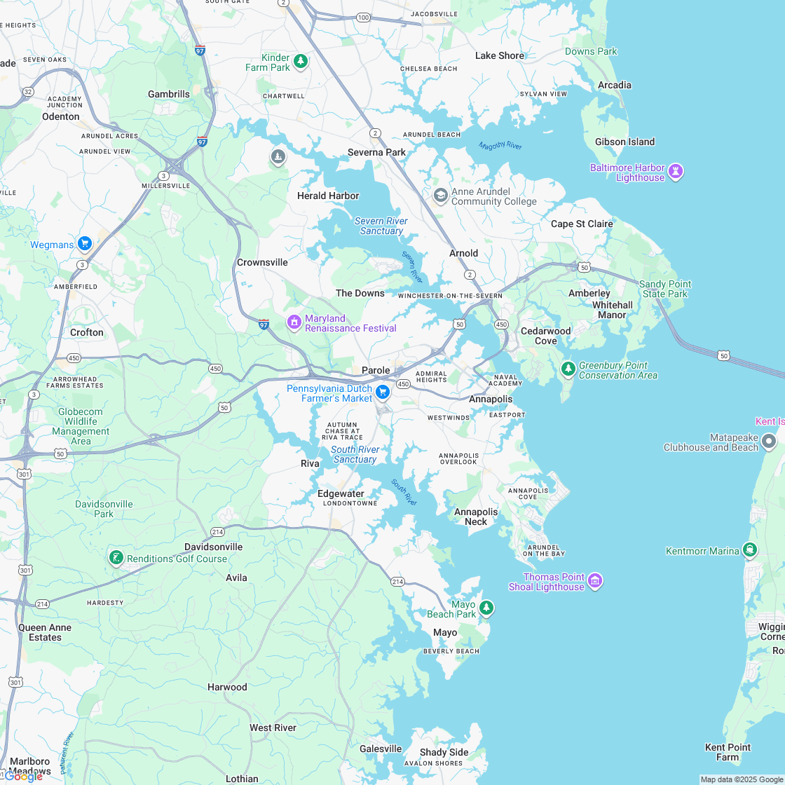 Google map showing store location