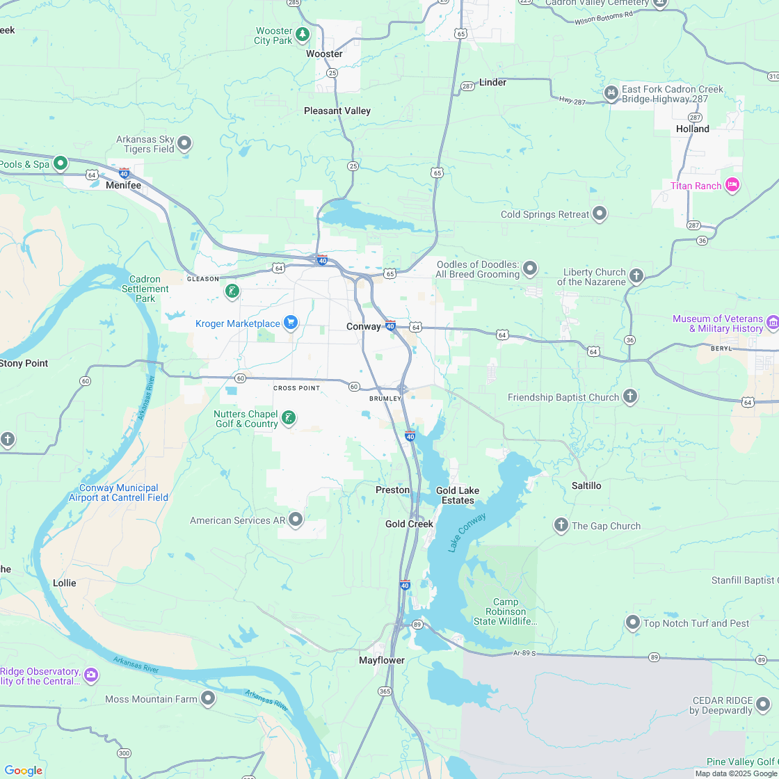 Google map showing store location