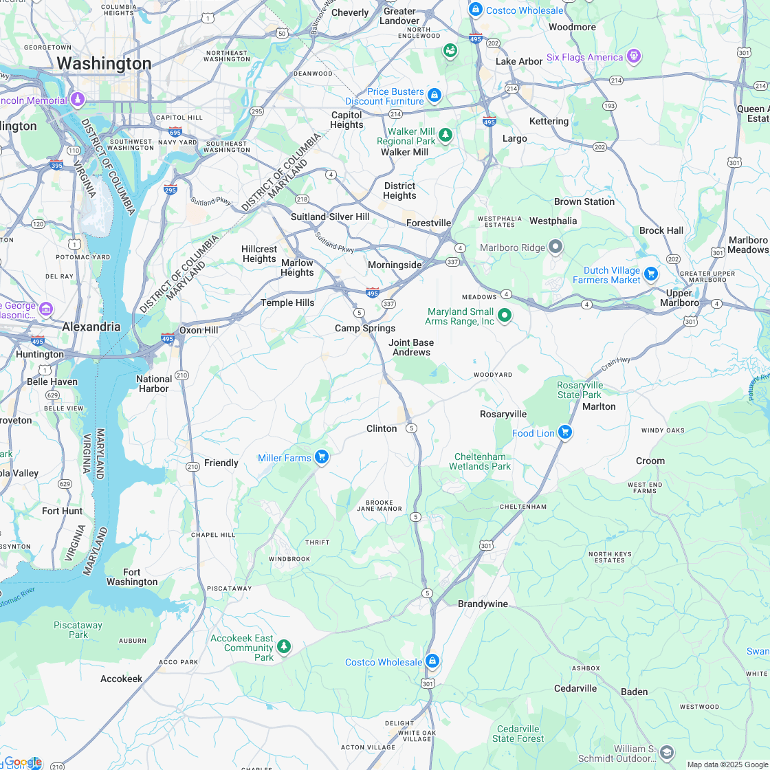 Google map showing store location