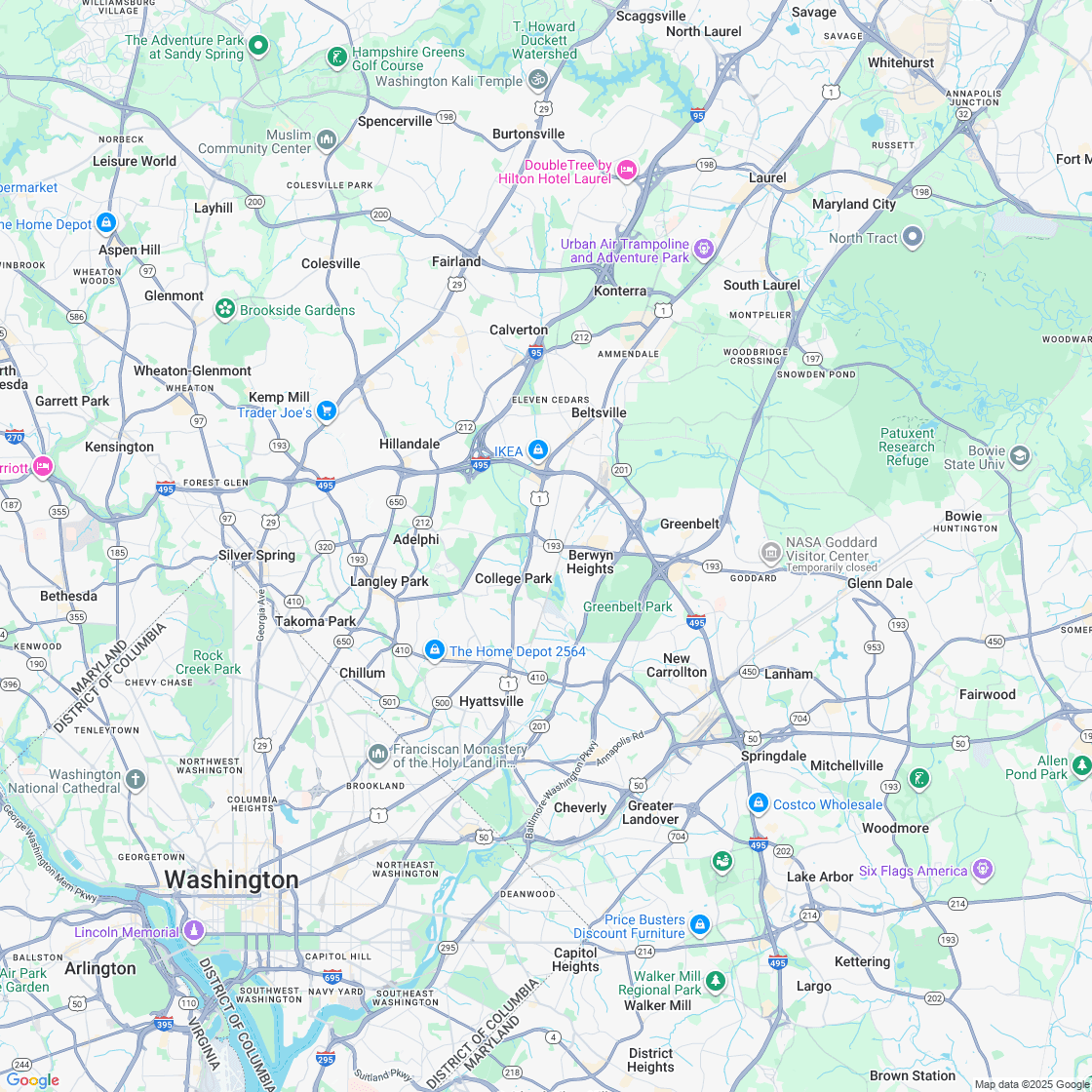 Google map showing store location