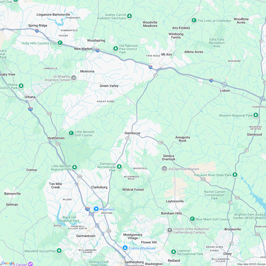 Google map showing store location