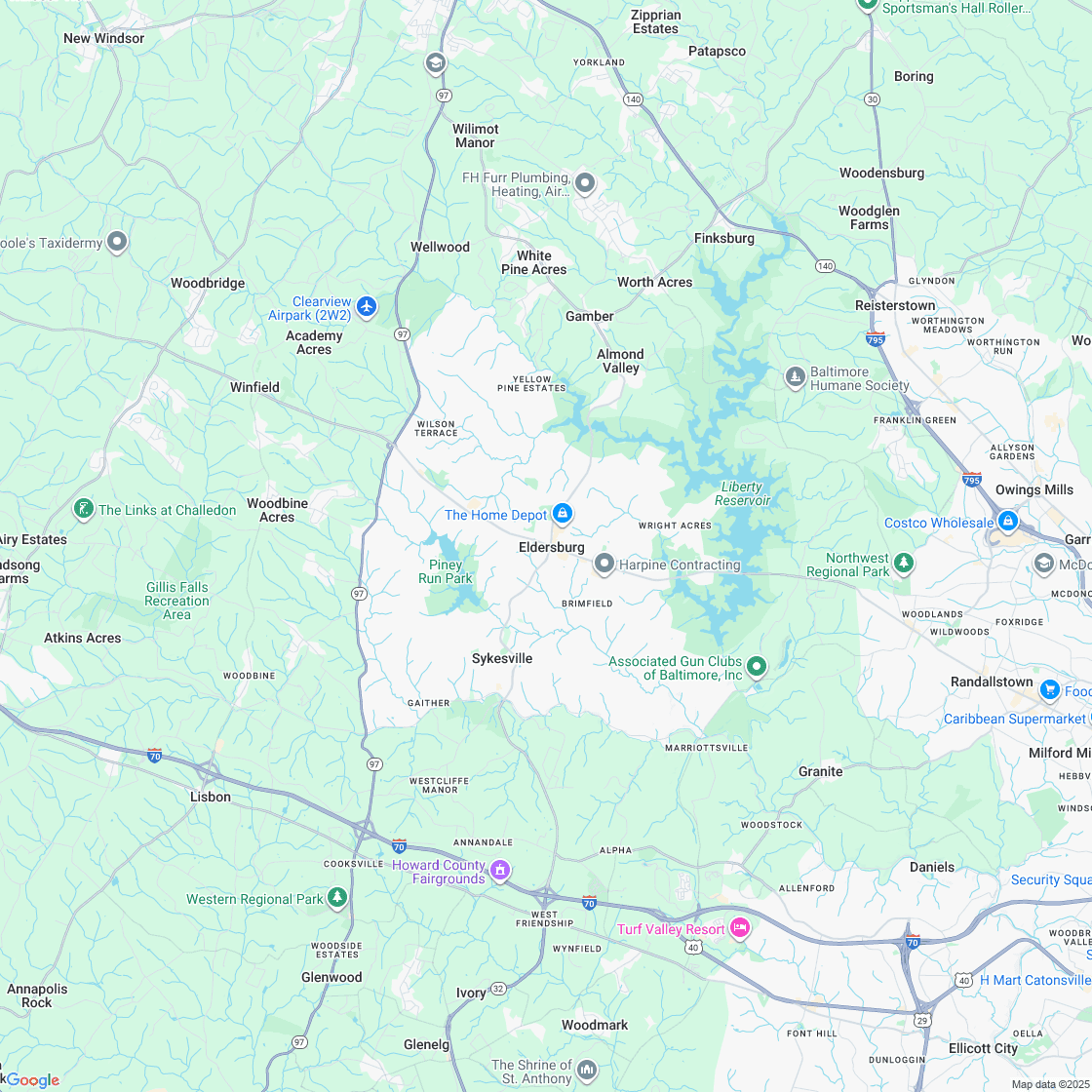 Google map showing store location