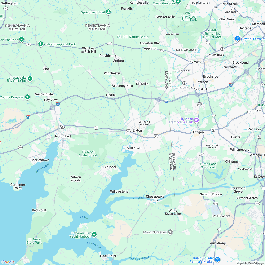 Google map showing store location