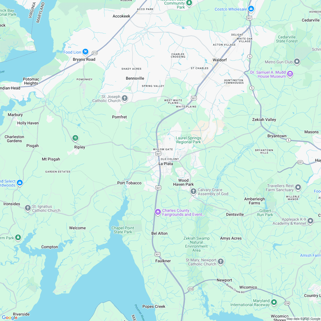 Google map showing store location